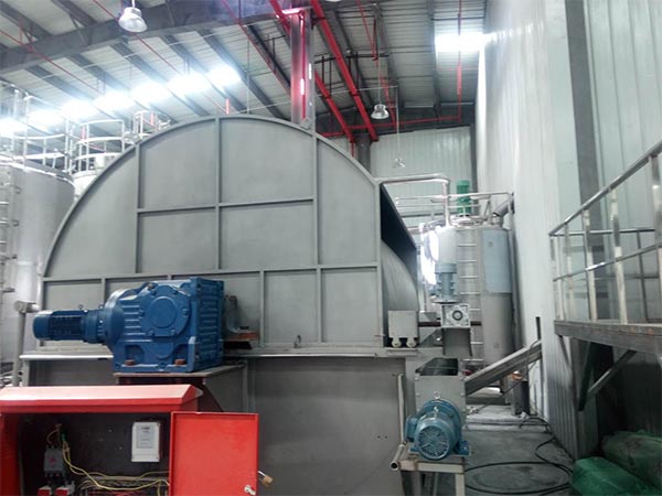 Precoat utladning Rotary vakuumtrommel filter